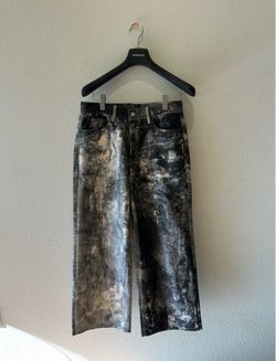 Acne Studios Black and White Denim Jeans