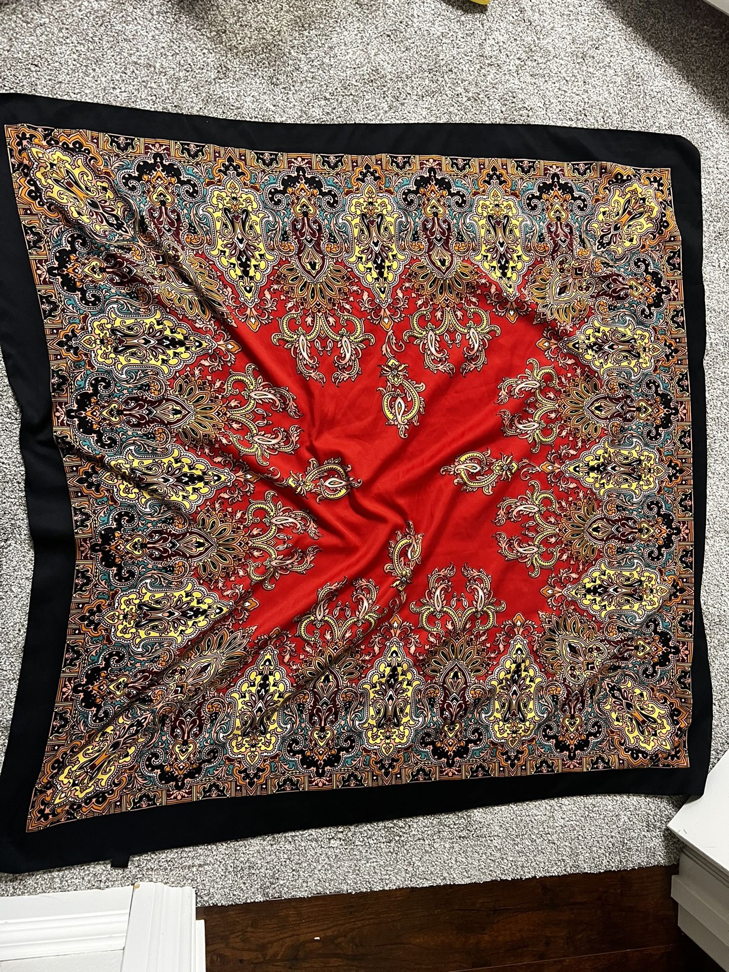 Large Silk Head Scarf