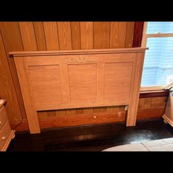 Queen Side Headboard And 2 Night Stands 