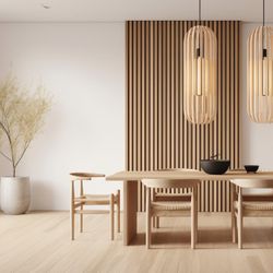 Luxury American Oak/Walnut Acoustic Slat Wood Wall Panels - Soundproof Akupanel for Home Decoration