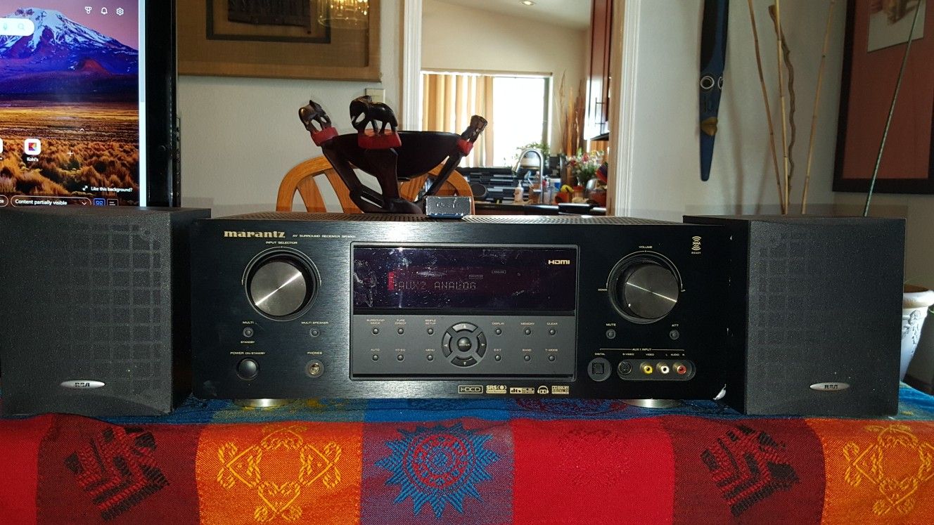 MARANTZ SR5001 Stereo Receiver. Multiple Inputs. XM Ready. Bluetooth Adapter