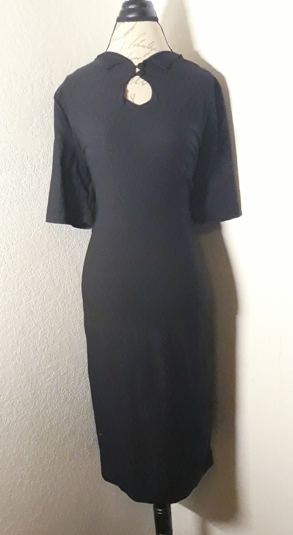 Very Cute Black Biz-Sexy 1/2 Sleeve Maxi Dress Sz 2XL