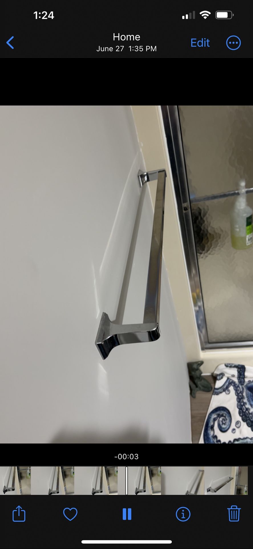 24” Towel Bars Chrome - 4 Towel Bars w/ Hardware
