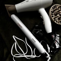 Hair Styling Set — Infiniti Pro Conair Hair Dryer + Conair Hair Straightener