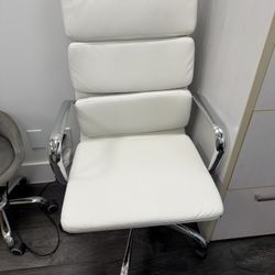 White Office Chair - For Sale
