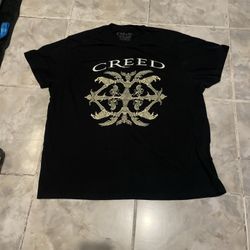 CREED 2024 Concert Tour Shirt XL Black Human Clay My own Prison ROCK
