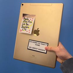 Apple iPad Pro 12.9in 2nd Gen LTE -90 Day Warranty-$1 DOWN-NO Credit Needed