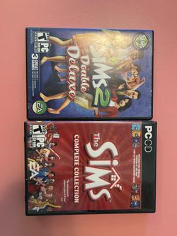 Sims 2 Double Life and Sims Complete Collection Discs PC Games Preowned