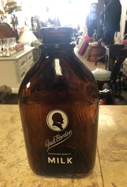 Vintage Half Gallon Gail Borden Bottle