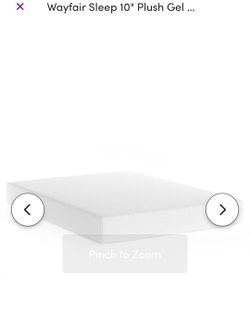 Wayfair 10" Plush Full Size Mattress 