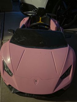 Pink Lamborghini Kids Ride-On Electric Car