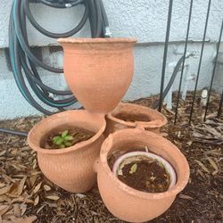 Terracotta 4 Piece Pot