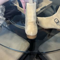 Oro Los Angeles Madrid Strap Suede Boots