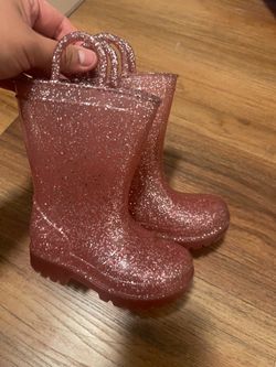 Toddler pink rain boots
