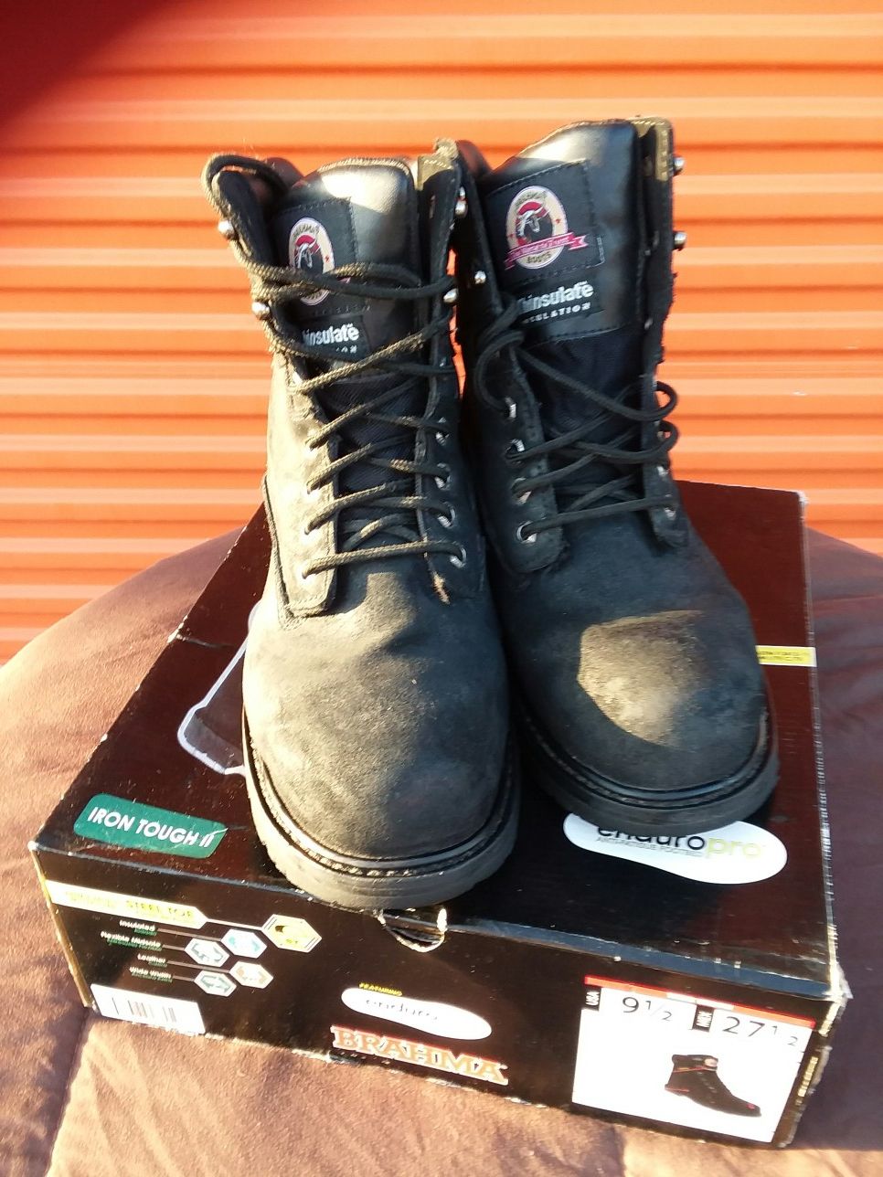 Brahma men s iron tough shop ii steel toe boot