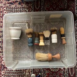 Shaving Cup And Brushes