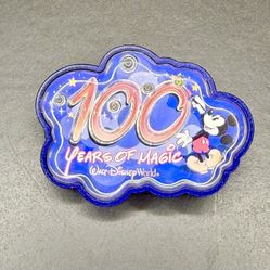 AUTHENTIC Walt Disney World Magical Moments 100 Years of Magic Light Up Pin