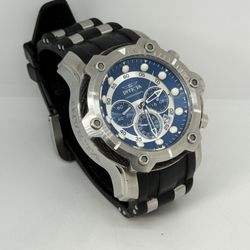 Invicta Bolt 26750 Men's Silver/Blue 52mm 10ATM Chronograph Wristwatch