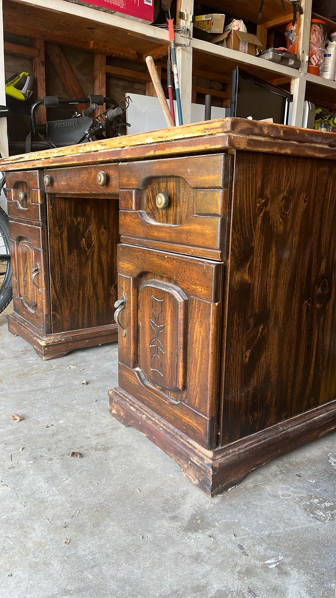 Wood Desk Customized 54” x 28” x 30” H