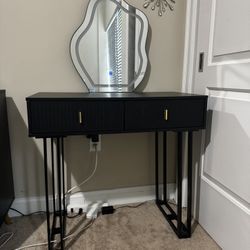 Black Vanity Desk