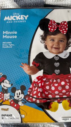 Disney Minnie Mouse Infant Costume 12-18 Months