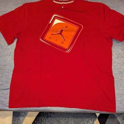 Nike Air Jordan J’s Hang Tag T-Shirt Red, Sz XXL, 2X, Style #547658