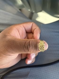 Nugget ring 10k size:10.5