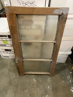 Antique Frosted Glass Window