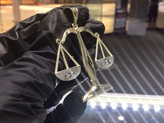 10k Gold Two Tone Gold Pendant  Available In Stock..