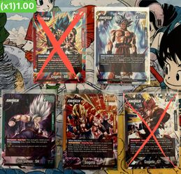 Dragon Ball Fusion World Dual Evolution FB09 Loose Leader Cards