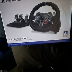 PlayStation Logitech Steering Wheel/ Pedals