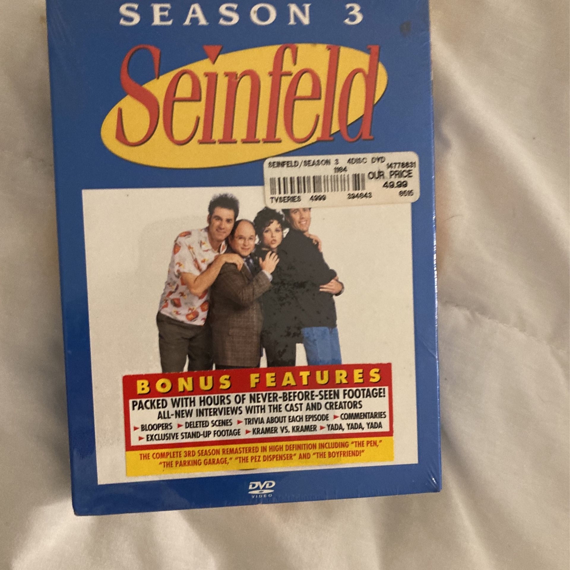 SEINFIELD DVD Season 3 Volume 2 Season . Brand New, Plastic Still On