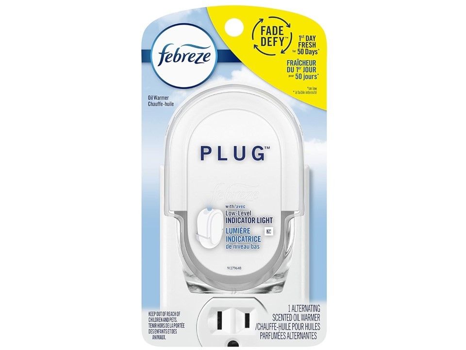 Febreze Plug In Air Freshener Fade Defy Plugs, Scented Oil Warmer