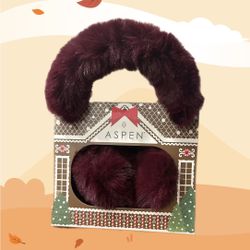 Aspen cozy comfort adjustable faux fur earmuffs.