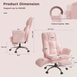 Big and Tall Office Chair, Flip Armrests for Pets & Cross Legged Sitting