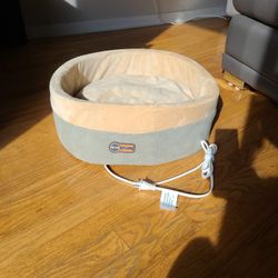 k&h memory foam heated pet bed