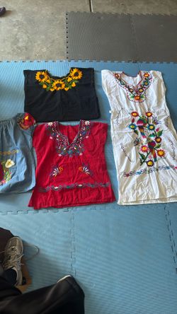 Mexican Style Shirt And Dress Fiesta