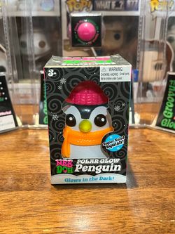 Authentic Schylling Needoh Squishmas Polar Glow Penguin Squishy