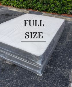 NEW FULL SIZE SET MATTRESS AND BOX SPRING-2PC