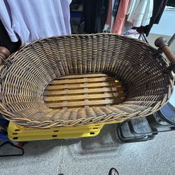Huge Basket With Side Handles Like New