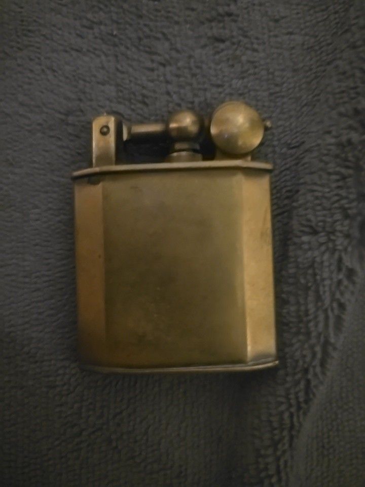 1930's ALL BRASS FRENCH RIF LUX DÈPOSÈ LIFT ARM LIGHTER