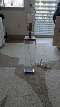 Square Column Crystal Table Lamp