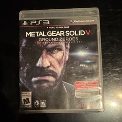 Metal Gear solid V Ground Zeroes PS3