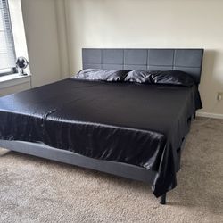 King Bed Frame With Mattress