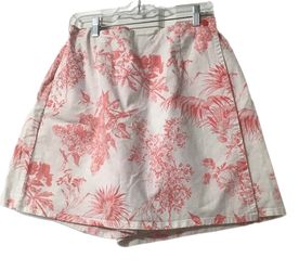 Floral Print Mini Skirt size LG