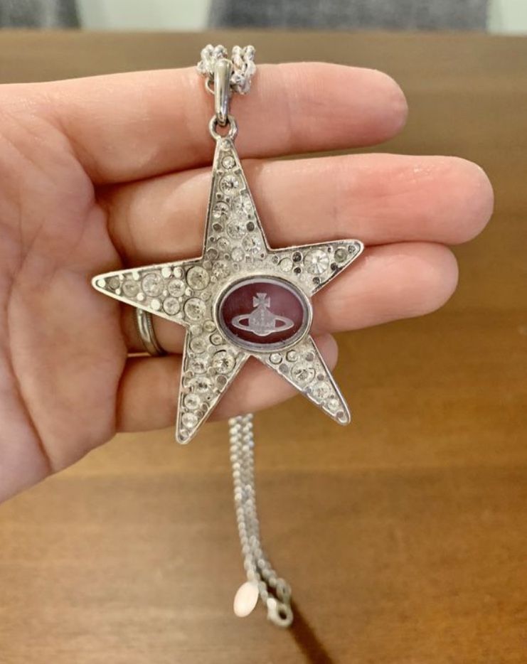 Authentic Vivienne westwood star with crystal necklace