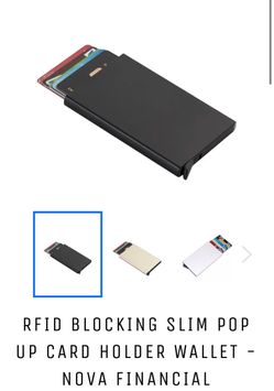 Pop Up Wallet - RFID Blocking Metal Pop Up Wallets
