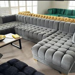 Arya Grey  Sectional 🍒🌼Furniture Livingroom Couch Sofa 
