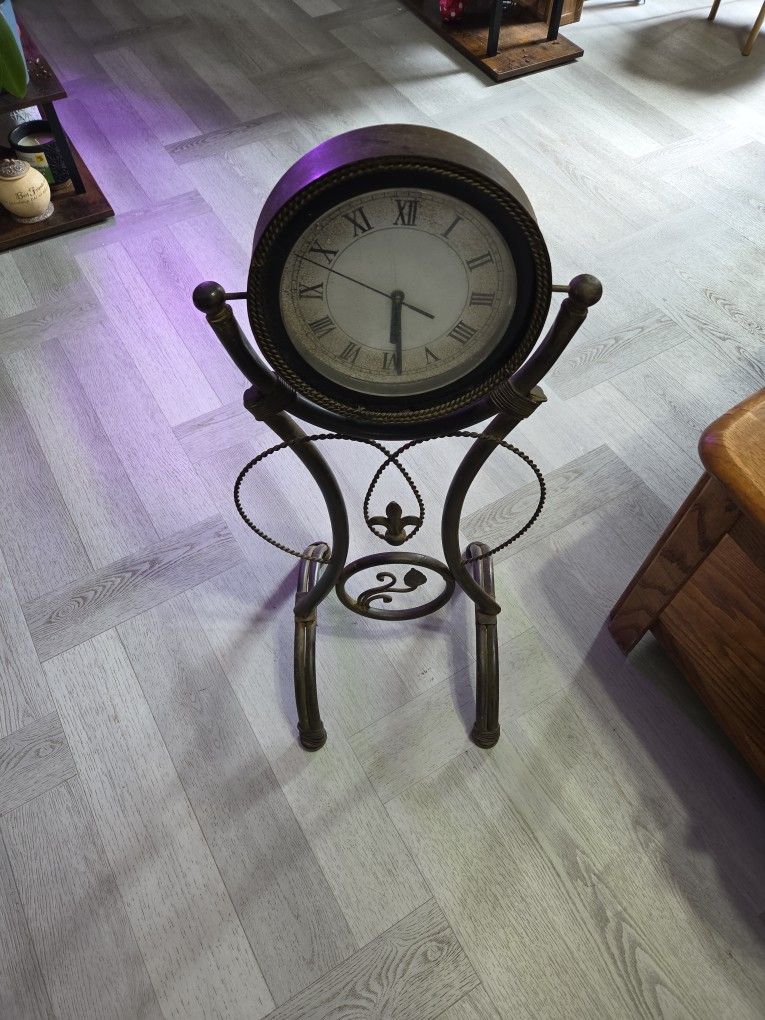 FLeur De Lis antique floor clock