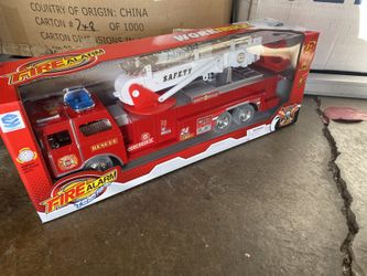Fire truck toy lights and sound